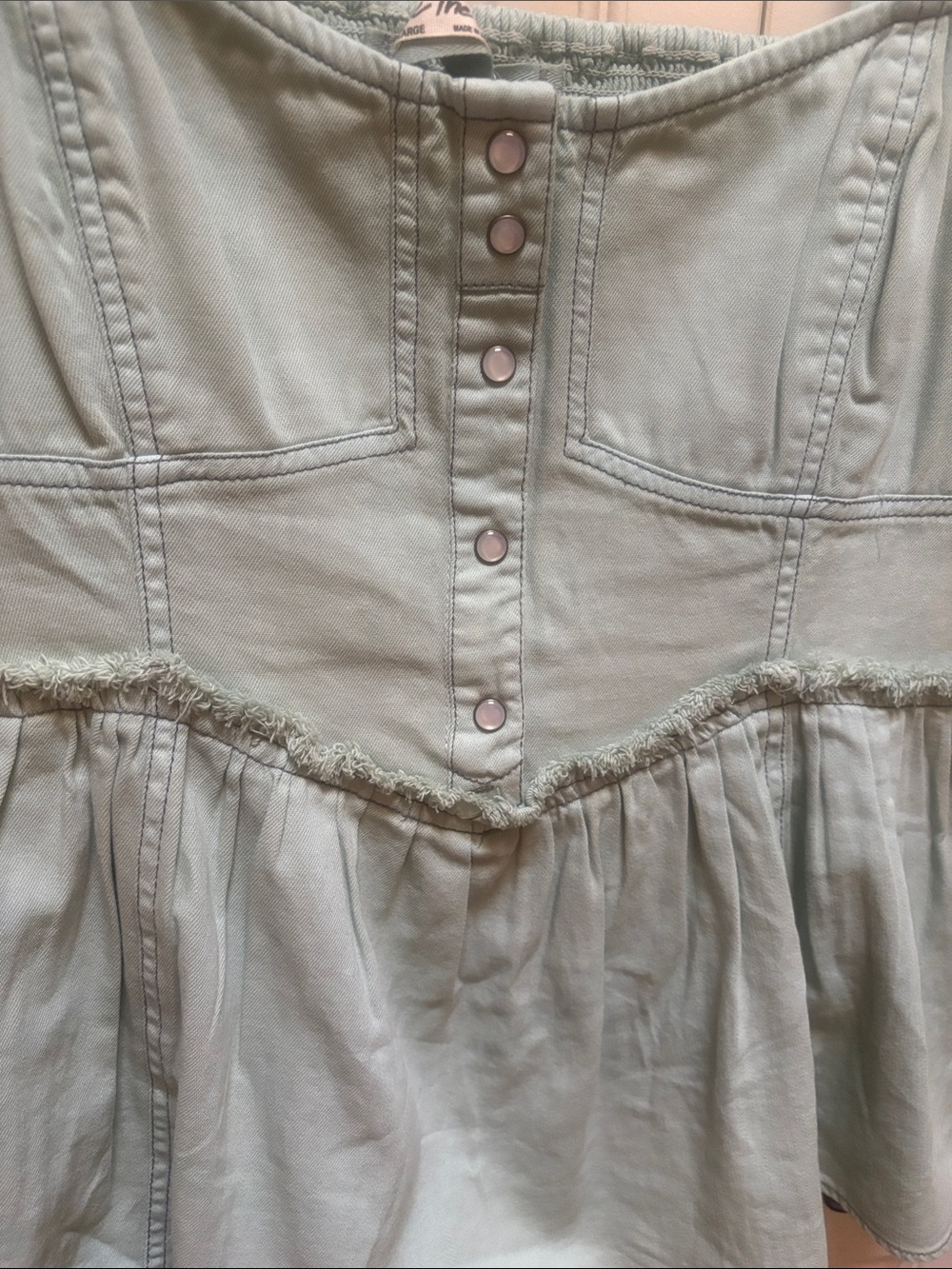 We The Free Reworked Denim Top - Picture 5 of 7